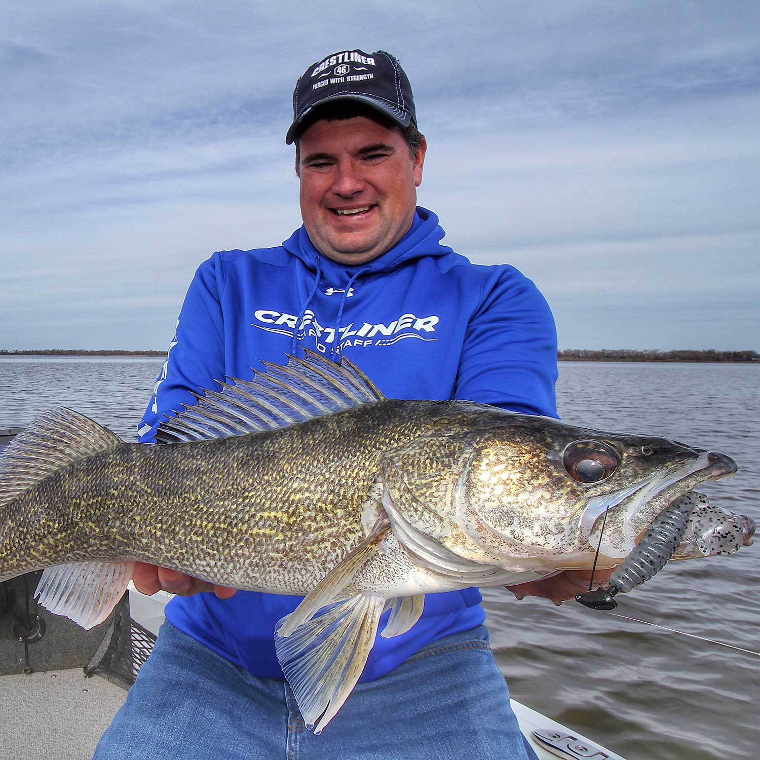 Jason Mitchel showing off his catch