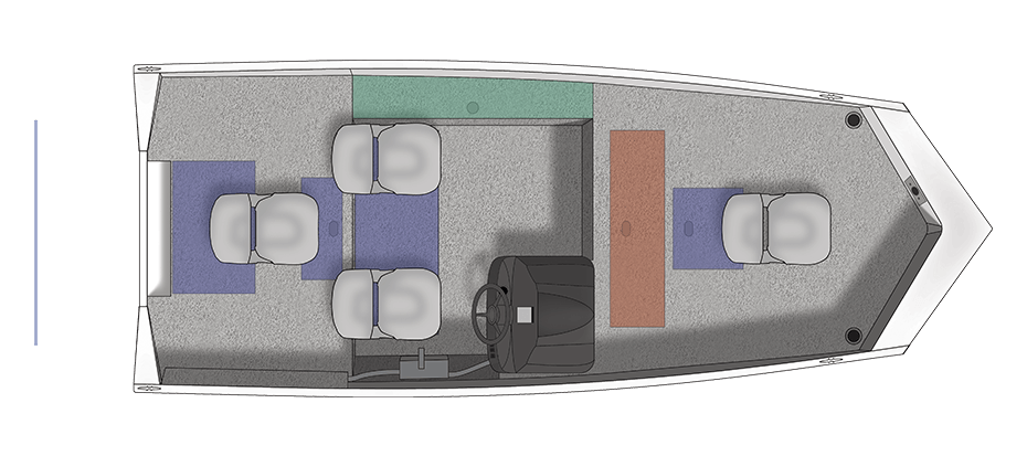 1650 Discovery Tiller Floorplan