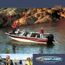 Crestliner # boat catalog, warranty, paint codes & owner's manual